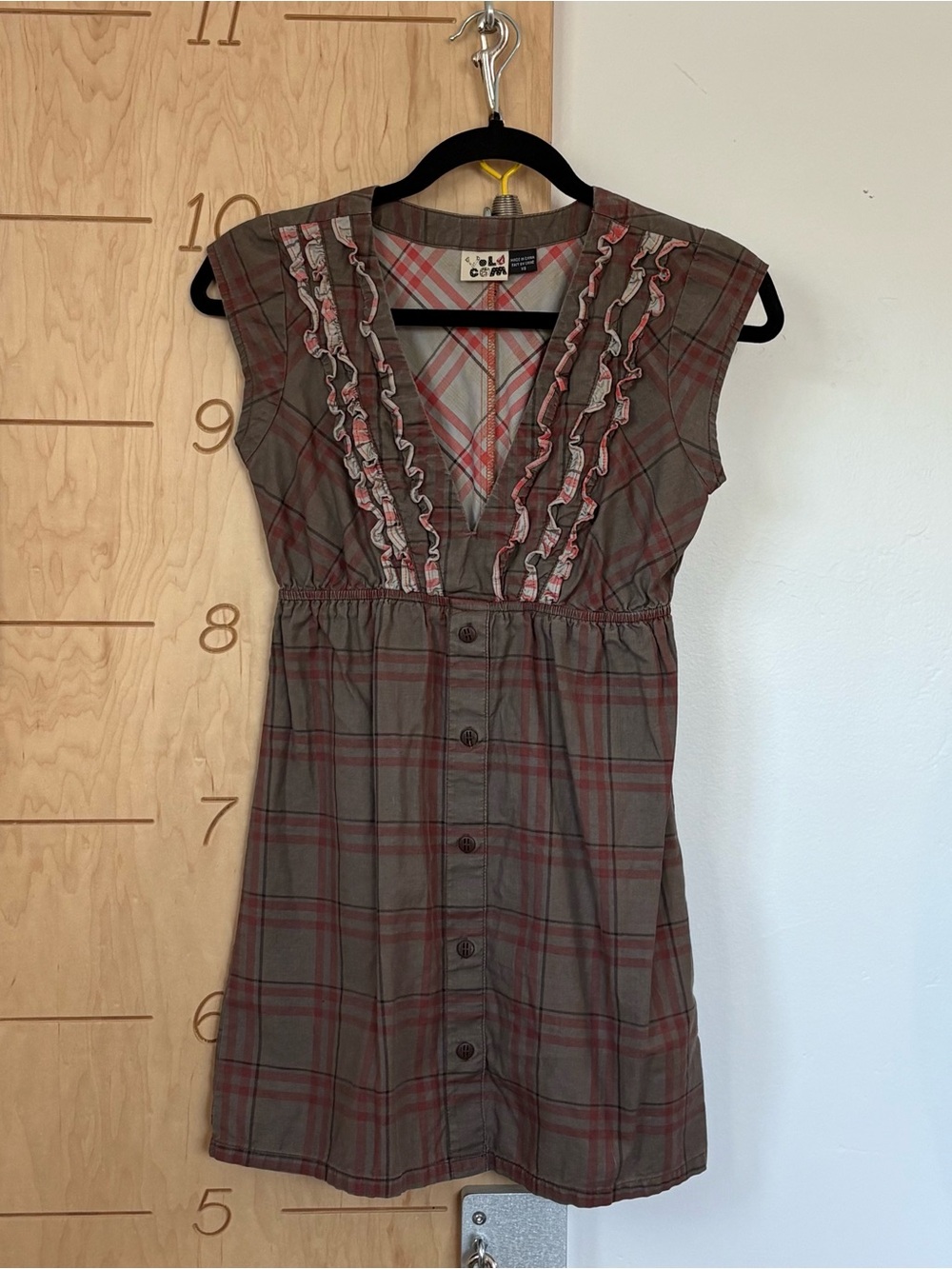 Plaid mini dress
